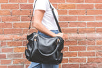 Xmas Black Leather Bag